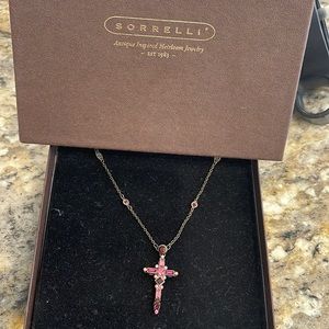 Sorrelli antique inspired heirloom cross necklace